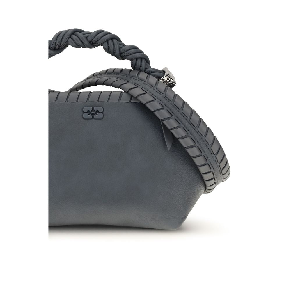 Ganni Bou Woven Gray Small Handbag