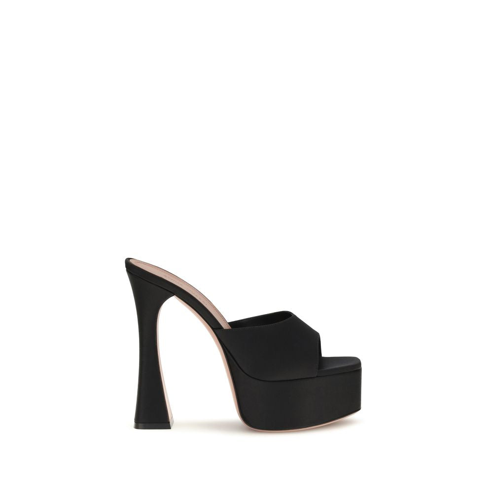 Amina Muaddi Dalida Platform Sandals