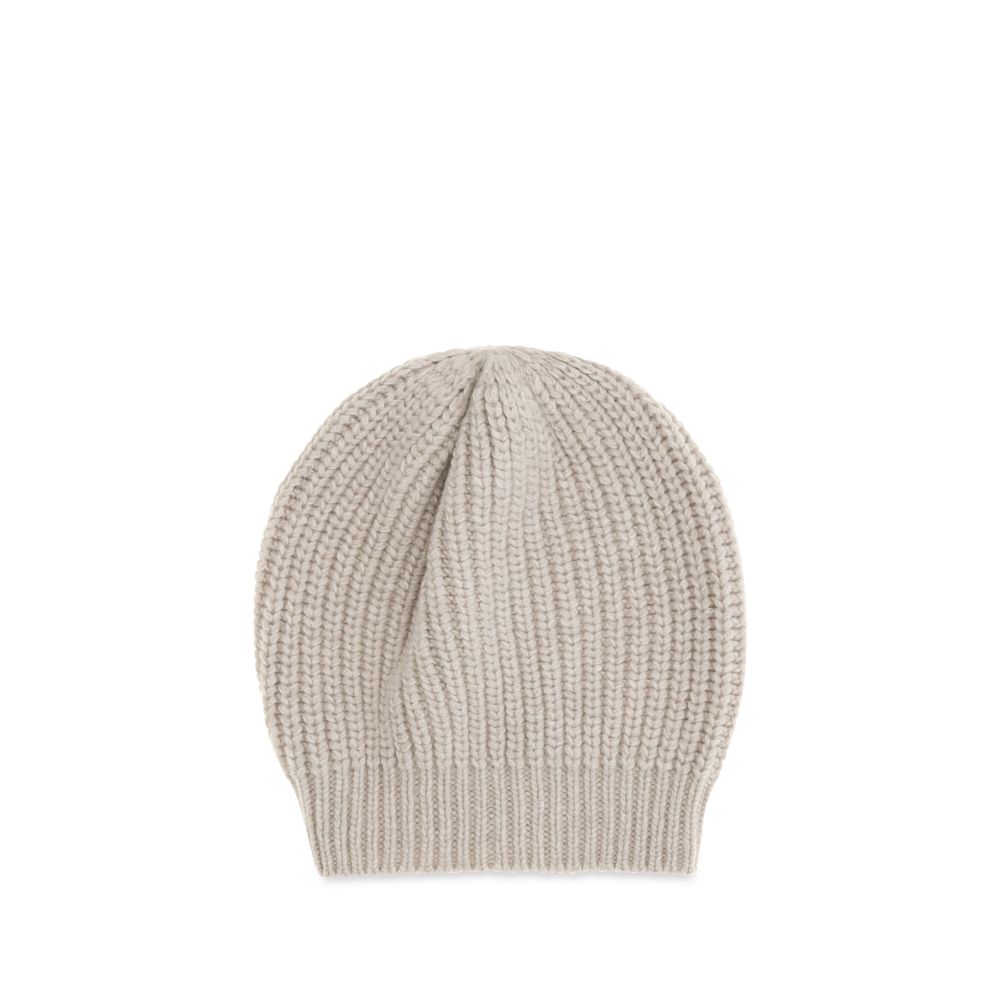 Brunello Cucinelli Beige Cashmere Beanie