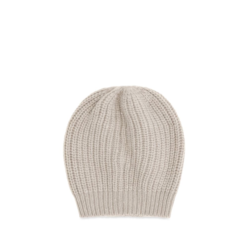 Brunello Cucinelli Beige Cashmere Beanie