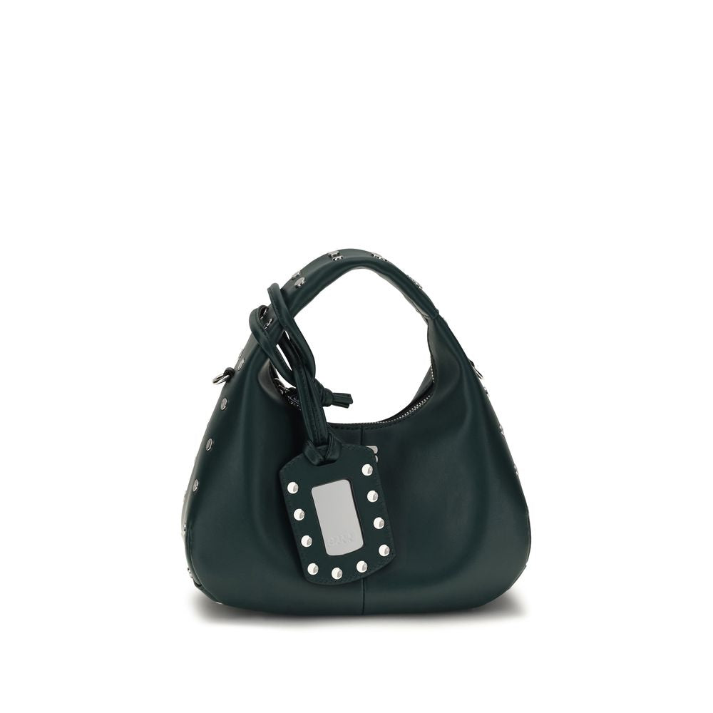 Ganni Studded Hobo Mini Handbag