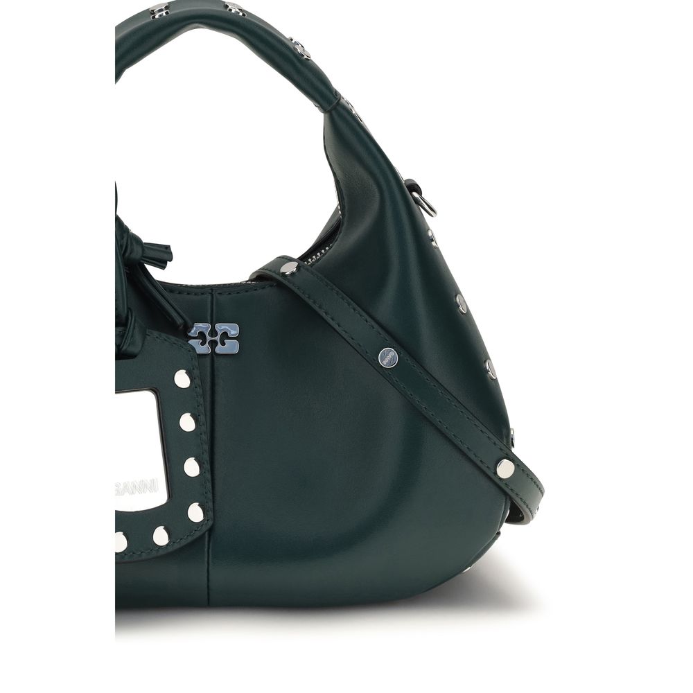 Ganni Studded Hobo Mini Handbag