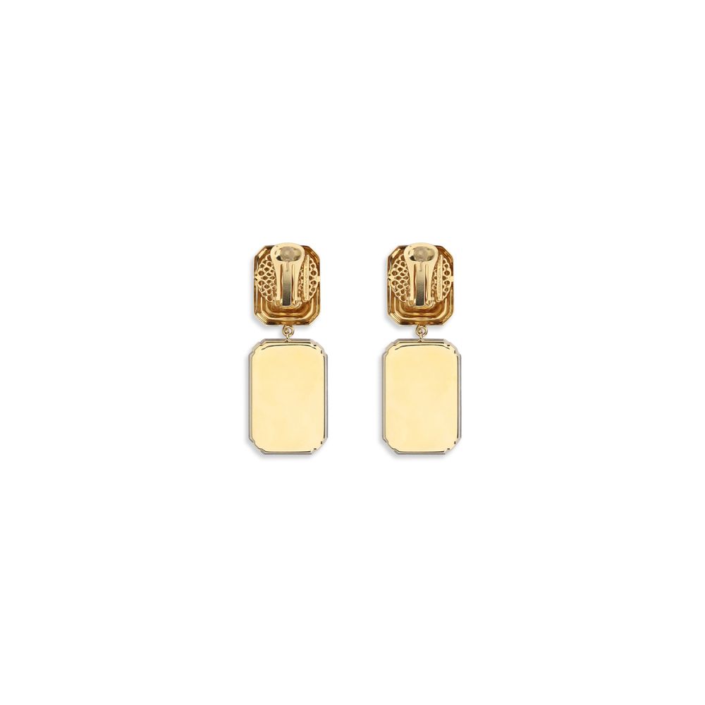 Alessandra Rich Crystal Drop Clip-On Earrings