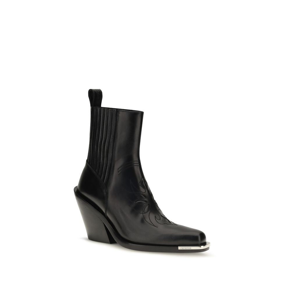 Rabanne Cowboy Ankle Boots