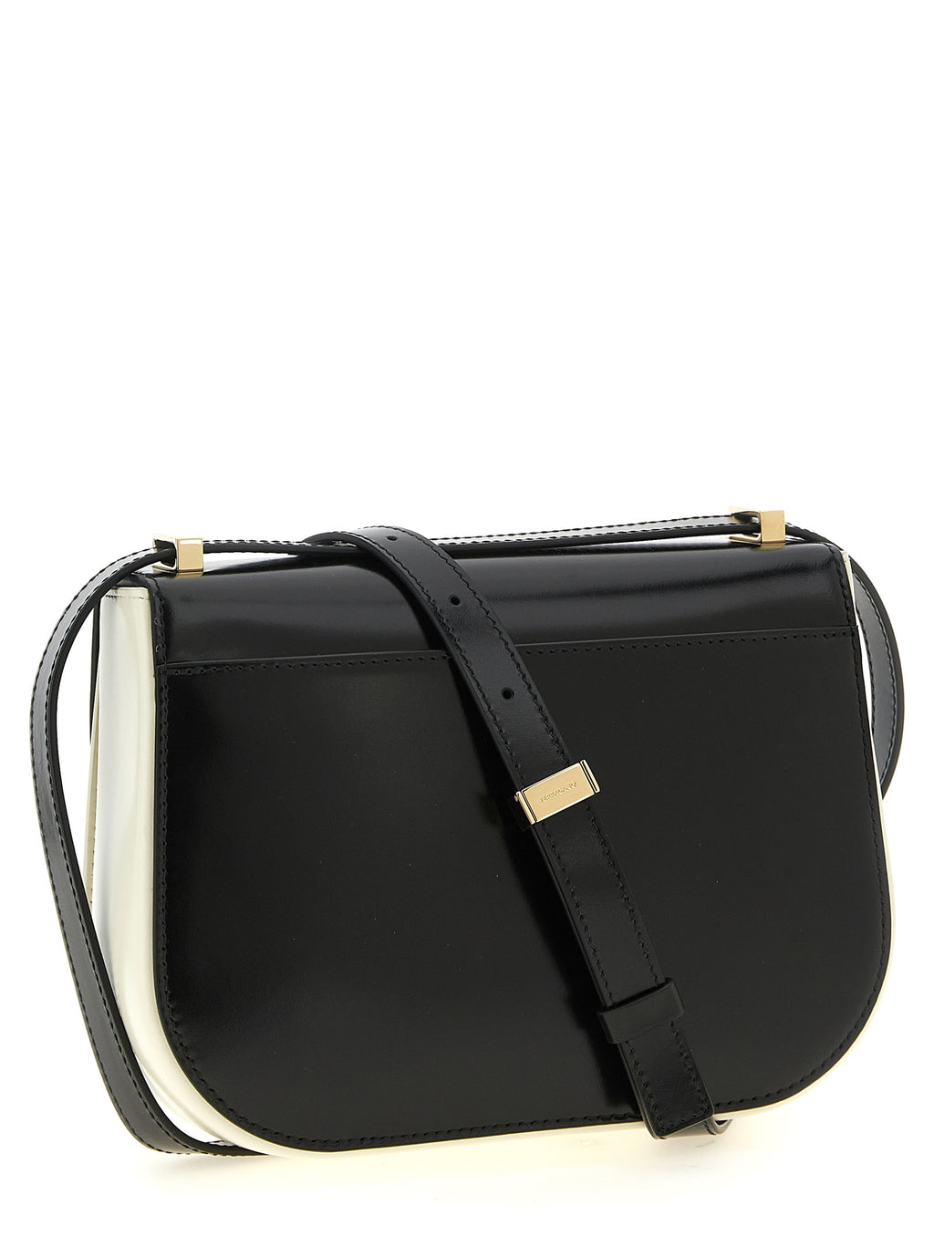 Ferragamo North-South Double Gancini Crossbody Bag