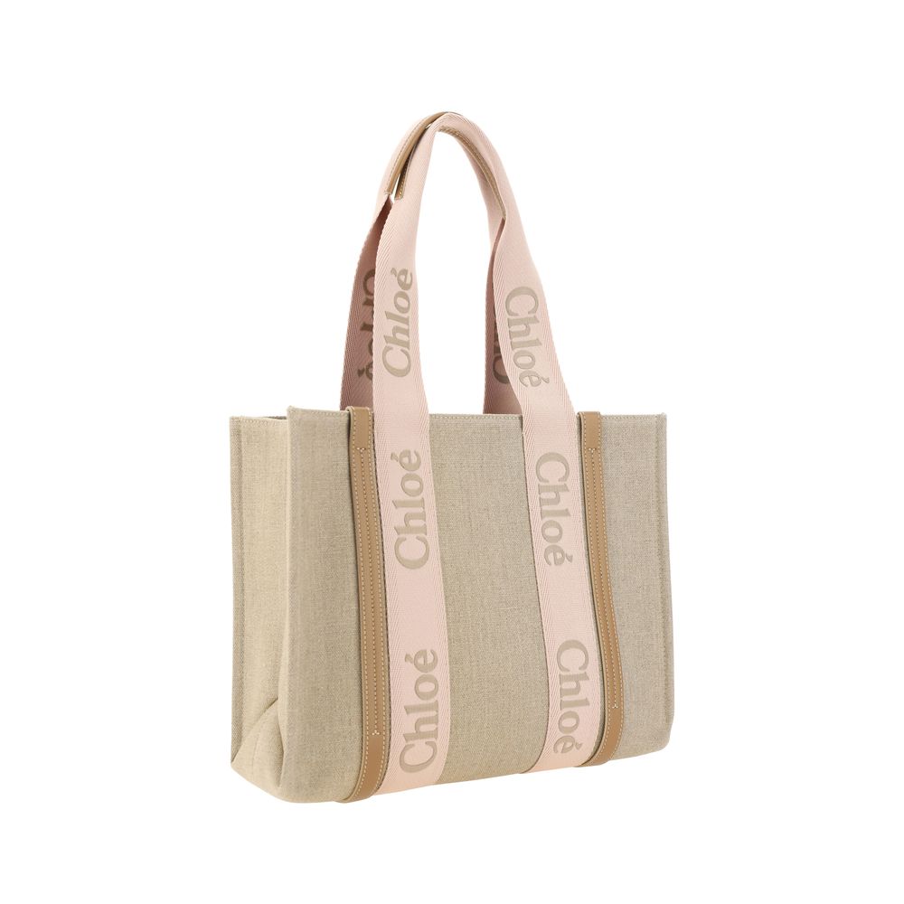 Chloé Woody Beige Shoulder Bag