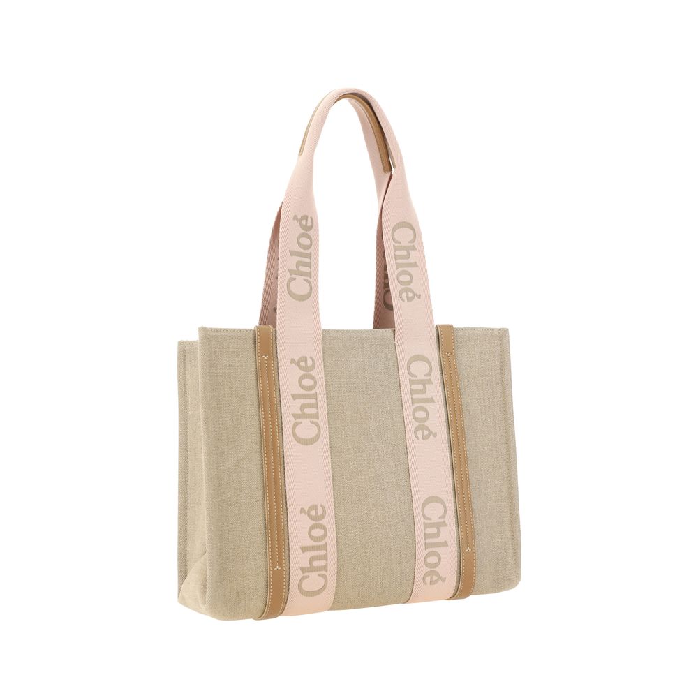 Chloé Woody Beige Shoulder Bag