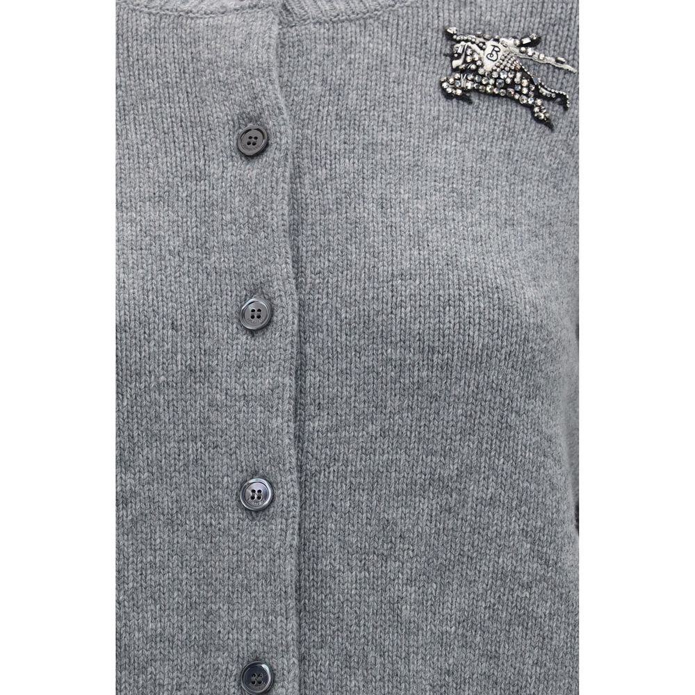 Burberry Cashmere Equestrian Knight Cardigan
