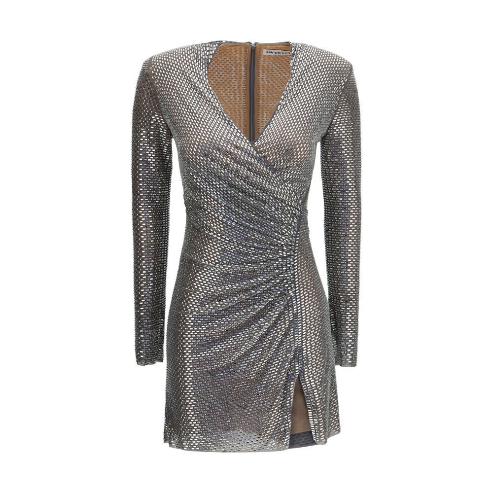 Self-Portrait Jewel Wrap Dress