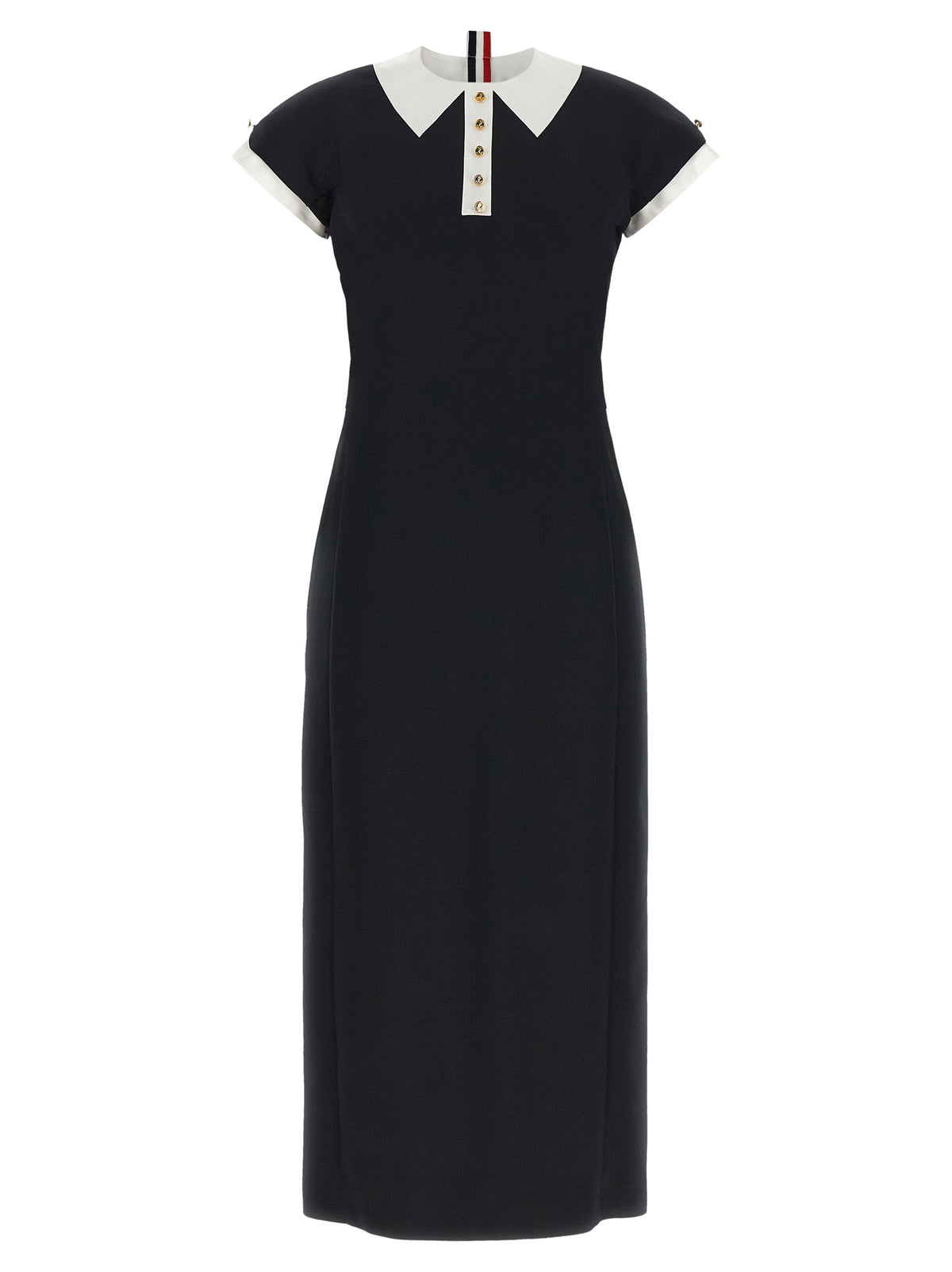 Thom Browne Couture Sleeve Polo Dress