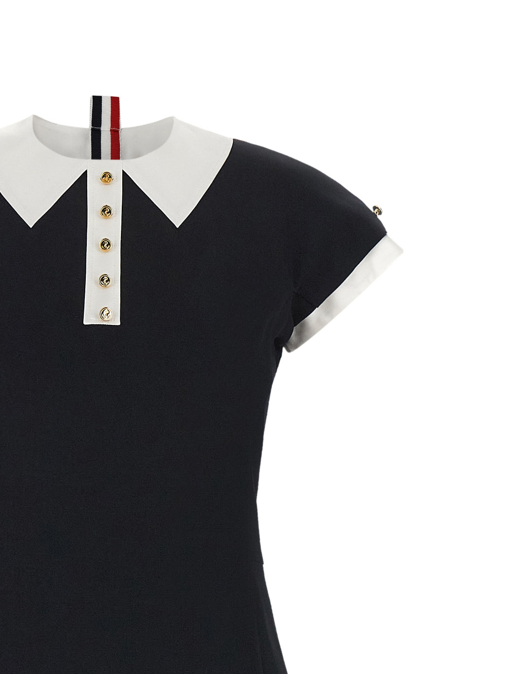 Thom Browne Couture Sleeve Polo Dress