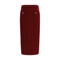 Alessandra Rich Openwork Knit Midi Skirt