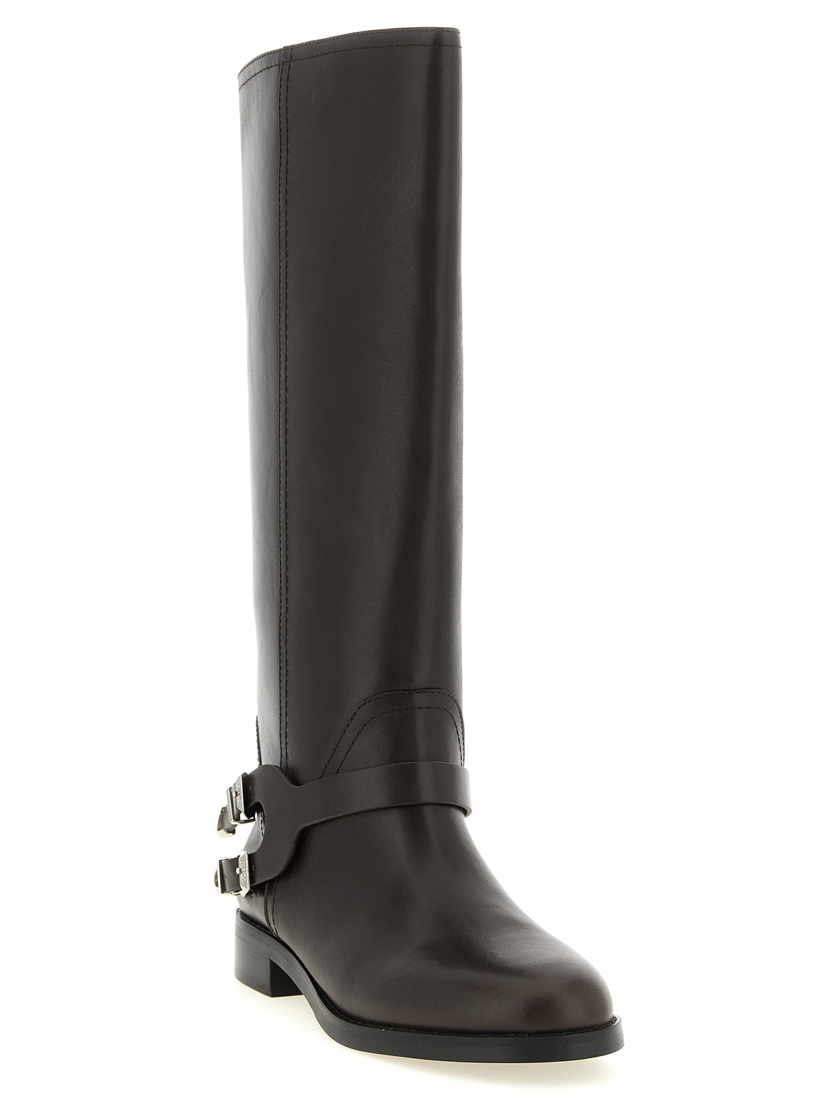 PINKO Cheval Buckle Knee-High Boots