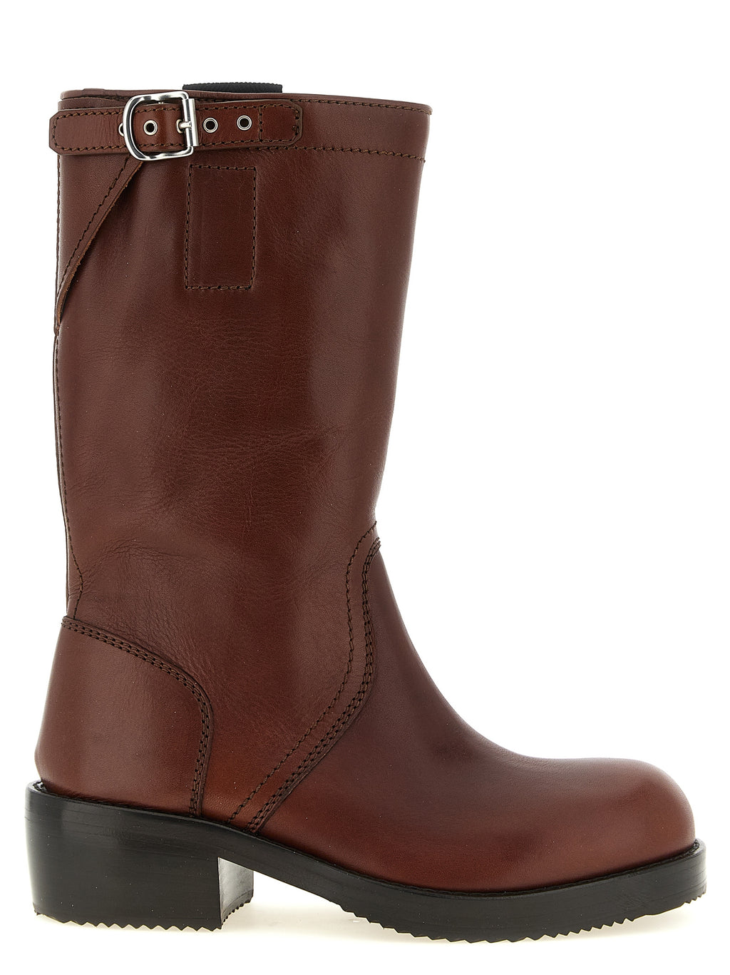 Dries Van Noten Buckle Mid-Calf Boots