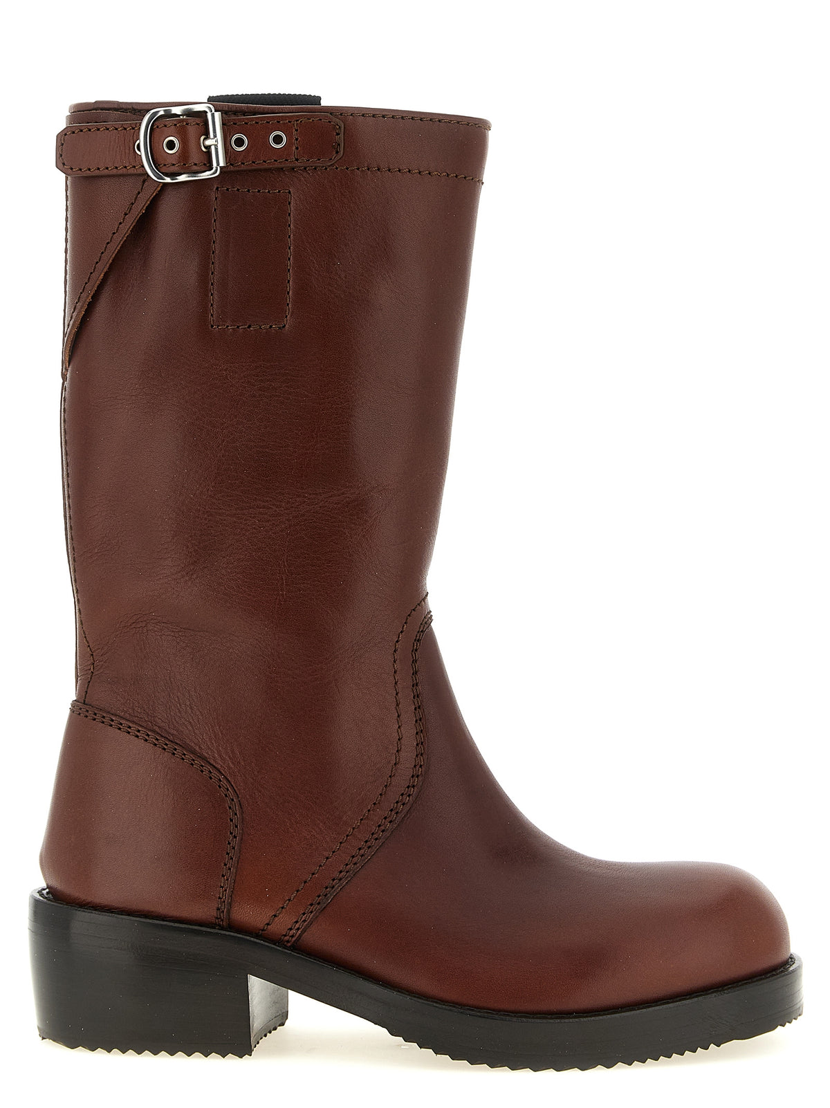 Dries Van Noten Buckle Mid-Calf Boots