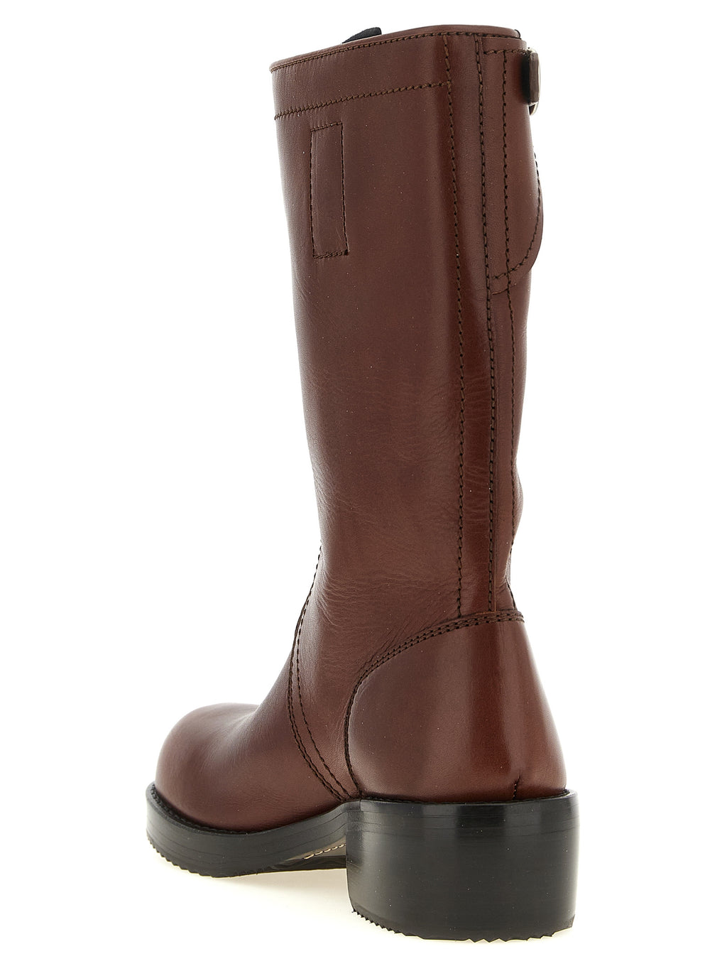Dries Van Noten Buckle Mid-Calf Boots