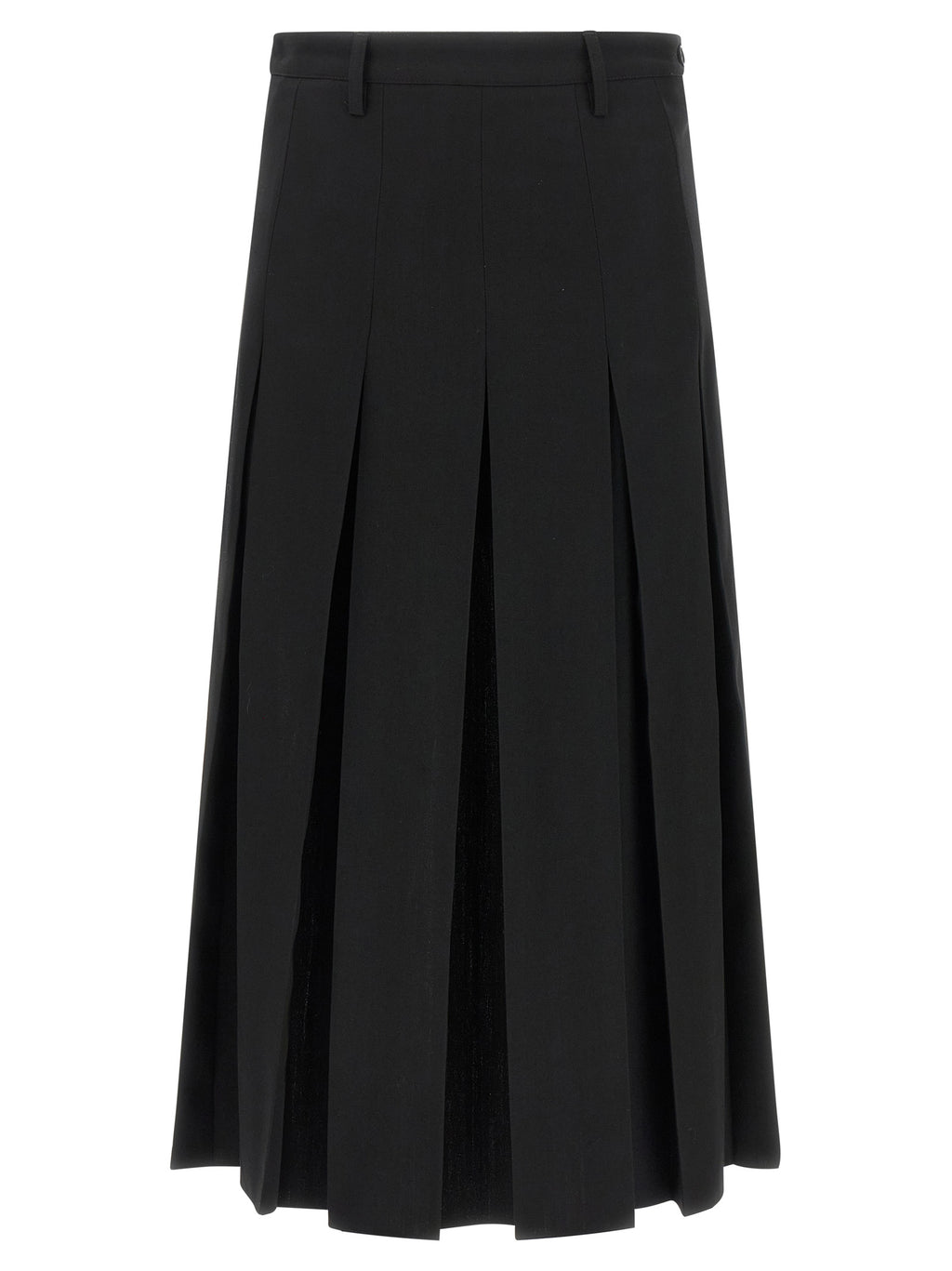 MM6 Maison Margiela Layered Midi Skirt