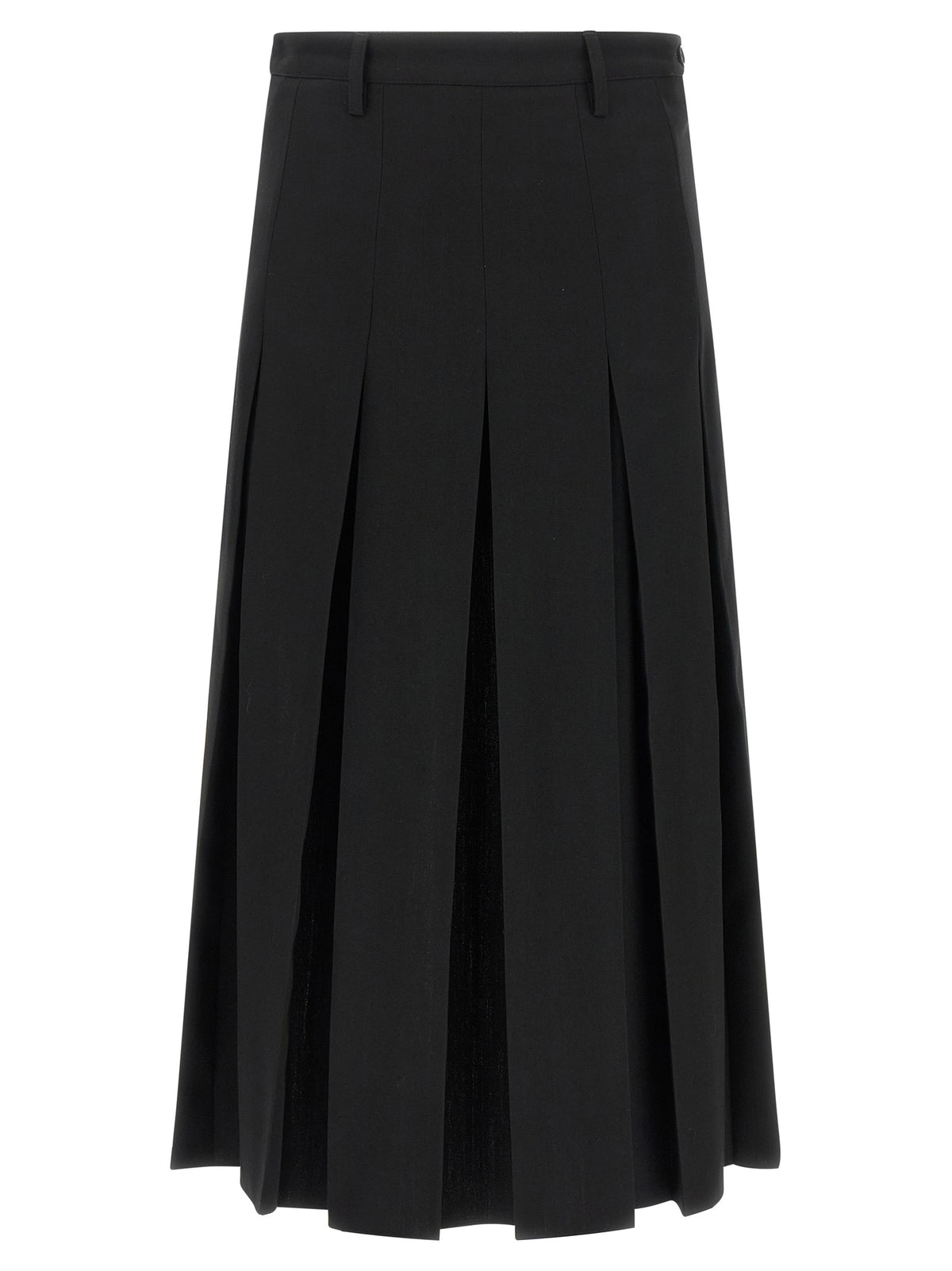 MM6 Maison Margiela Layered Midi Skirt