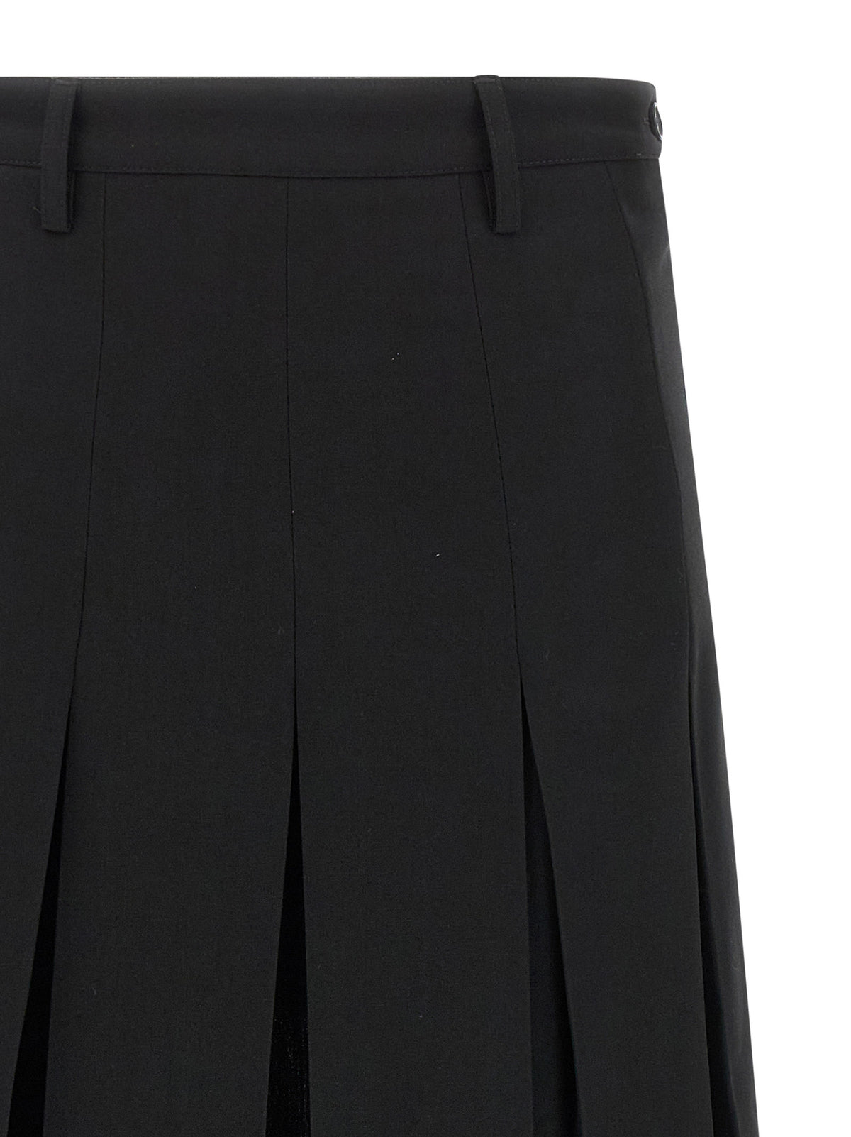 MM6 Maison Margiela Layered Midi Skirt