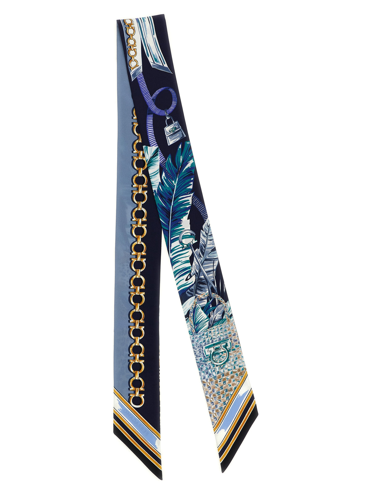 Ferragamo Double-Sided Gancini Bandeau Scarf