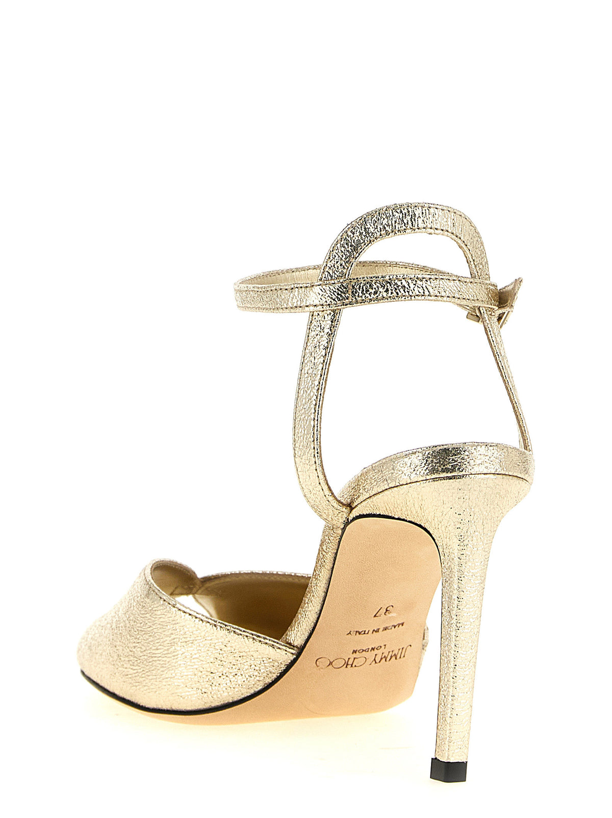 Jimmy Choo Goatskin Stiletto Heel Sandals