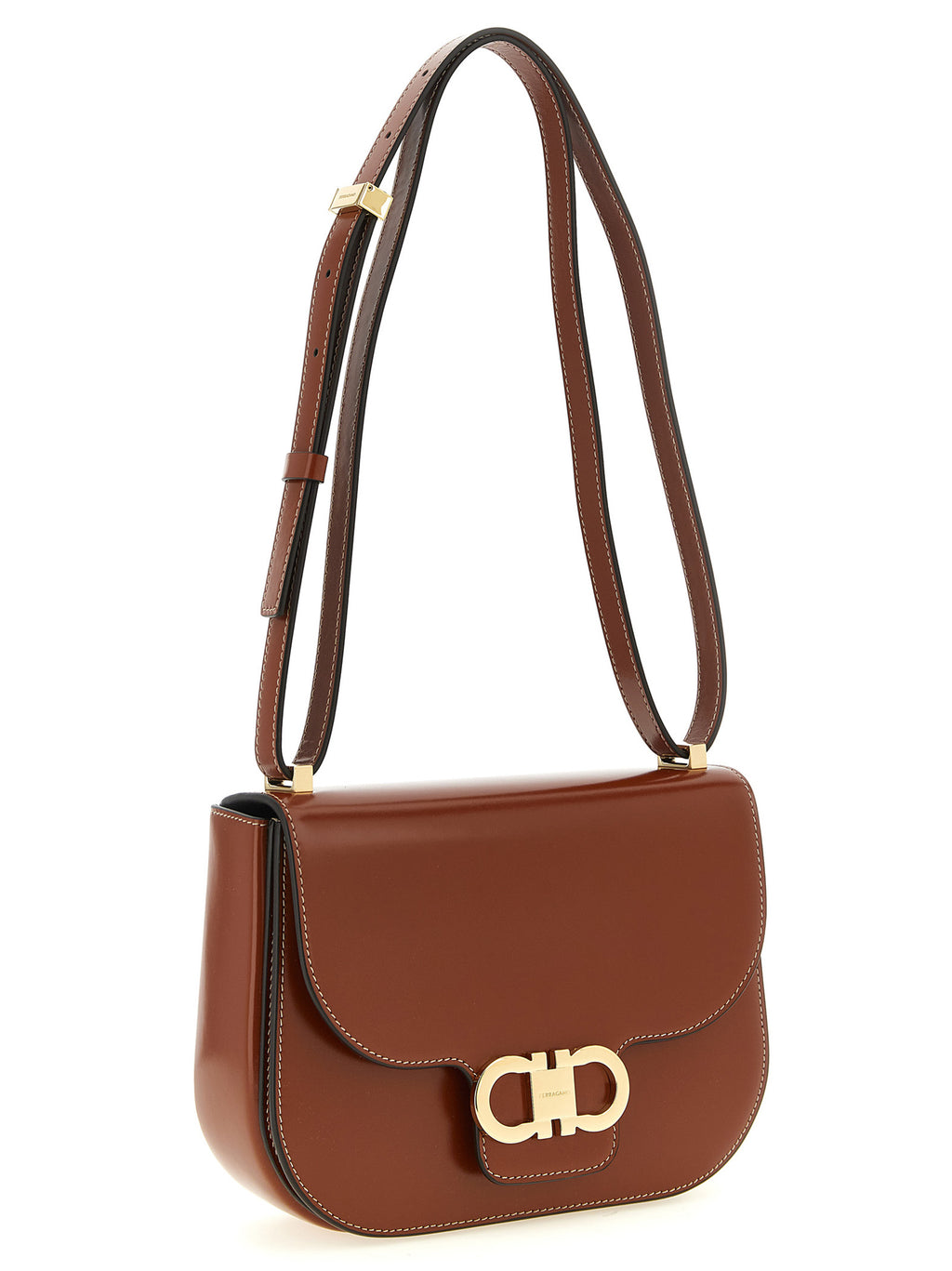 Ferragamo Double Gancini Crossbody Bag