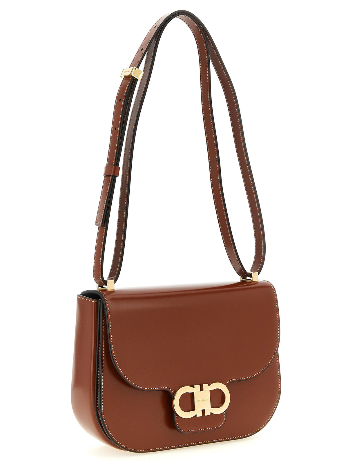 Ferragamo Double Gancini Crossbody Bag