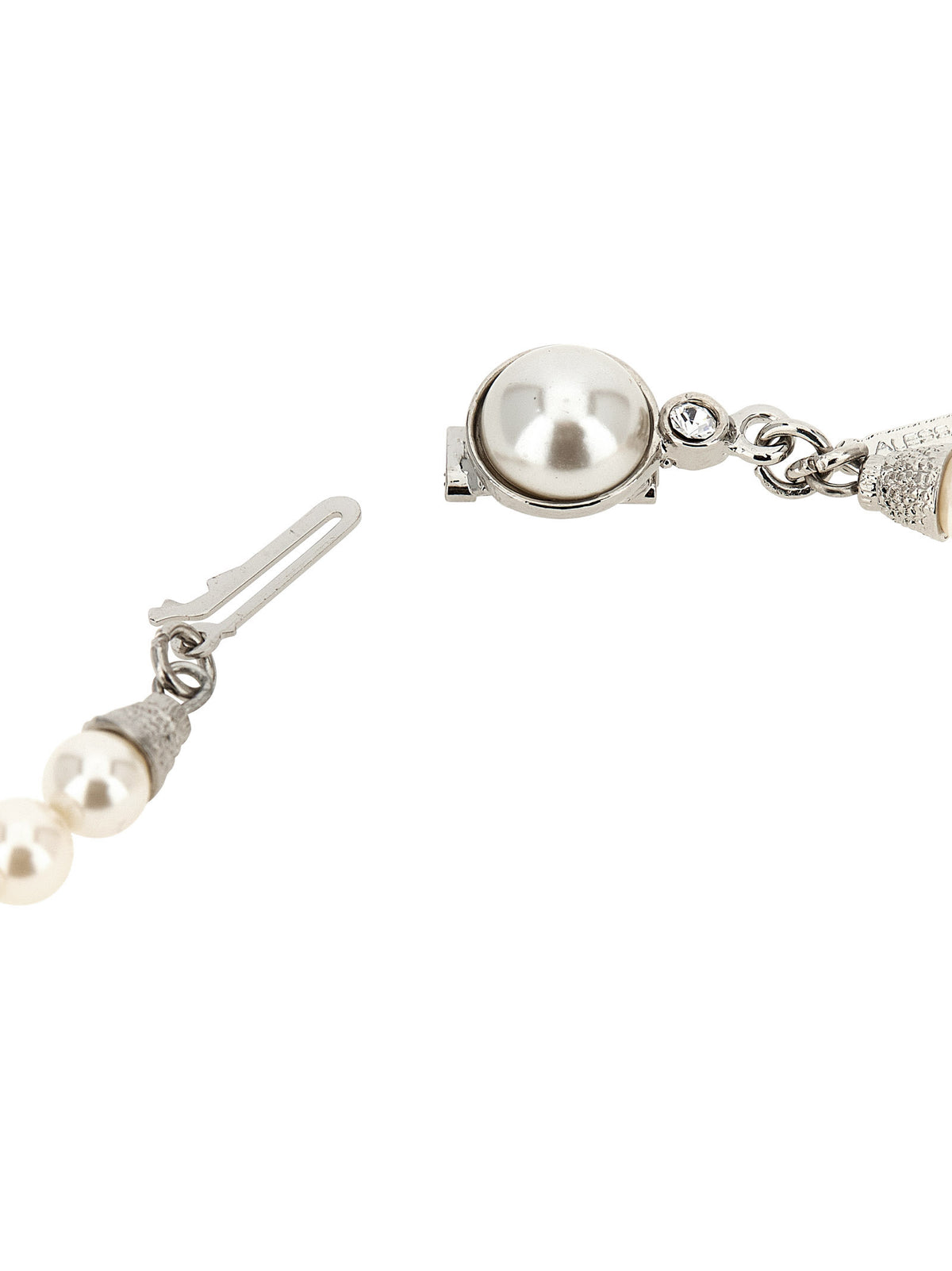 Alessandra Rich Crystal Pearl Necklace