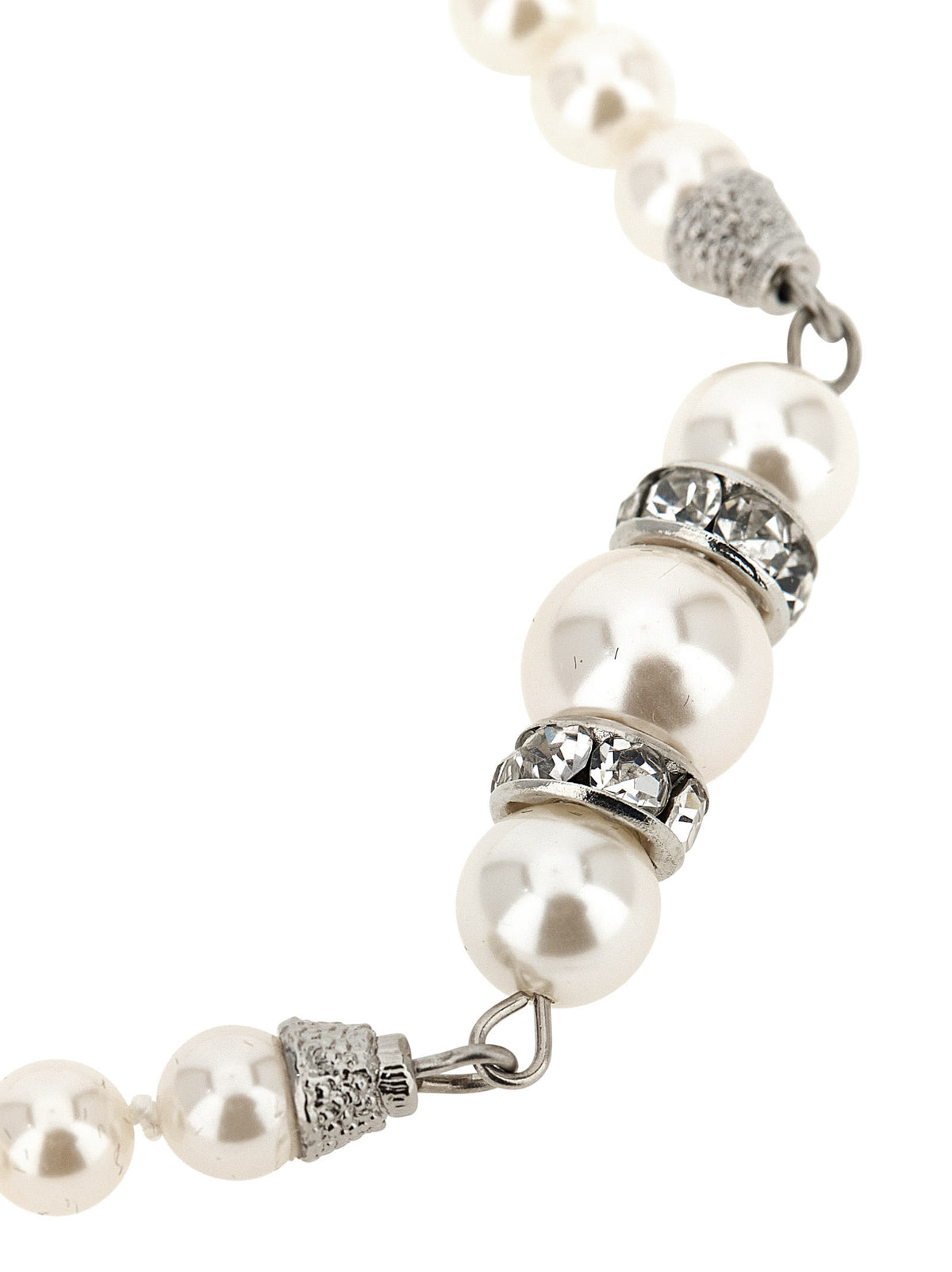 Alessandra Rich Crystal Pearl Necklace