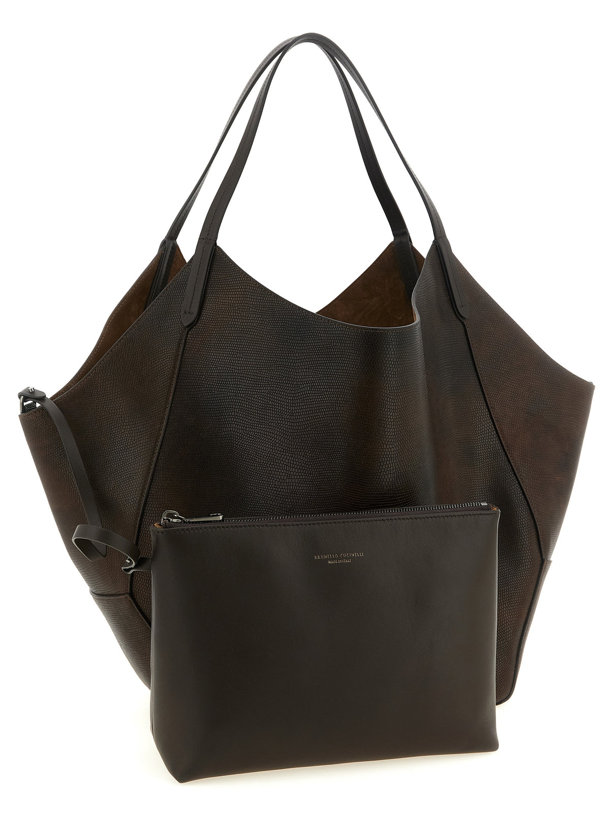 Brunello Cucinelli Brown Shopping Bag
