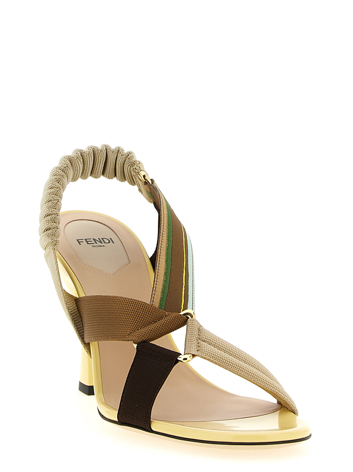 Fendi Colibrì Sculptural-Heel Sandals