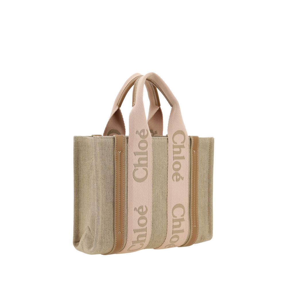 Chloé Woody Beige Handbag