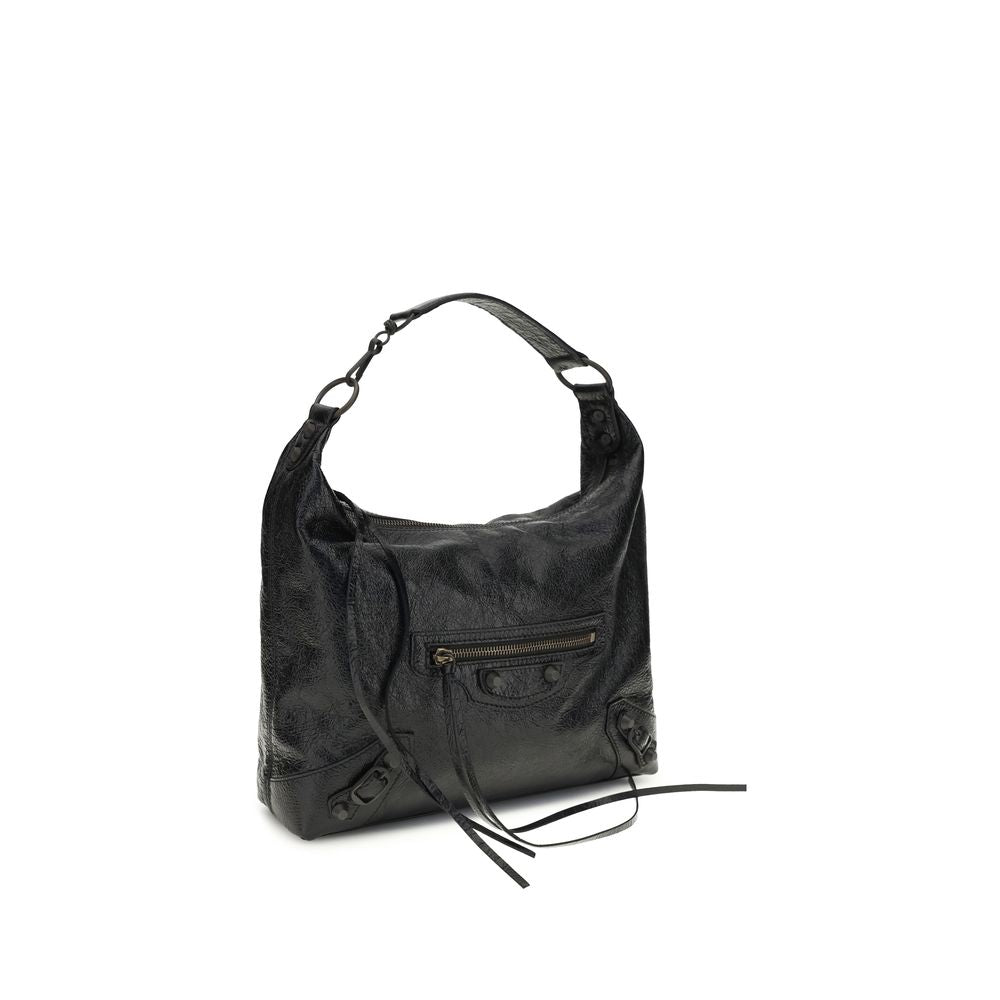 Balenciaga Le City Black Small Hobo Shoulder Bag
