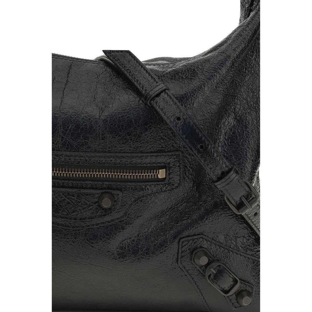 Balenciaga Le City Black Small Hobo Shoulder Bag