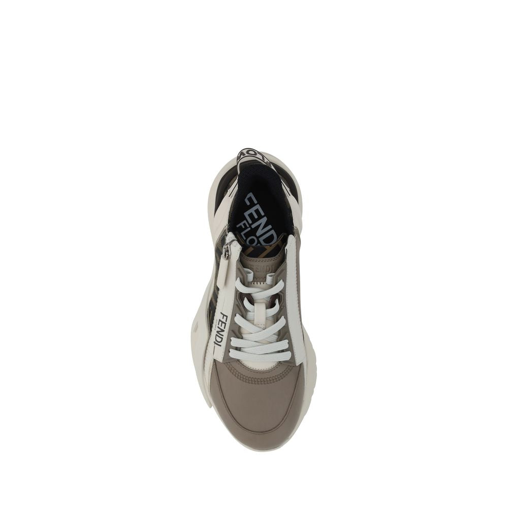 Fendi Brown Flow Running Sneakers