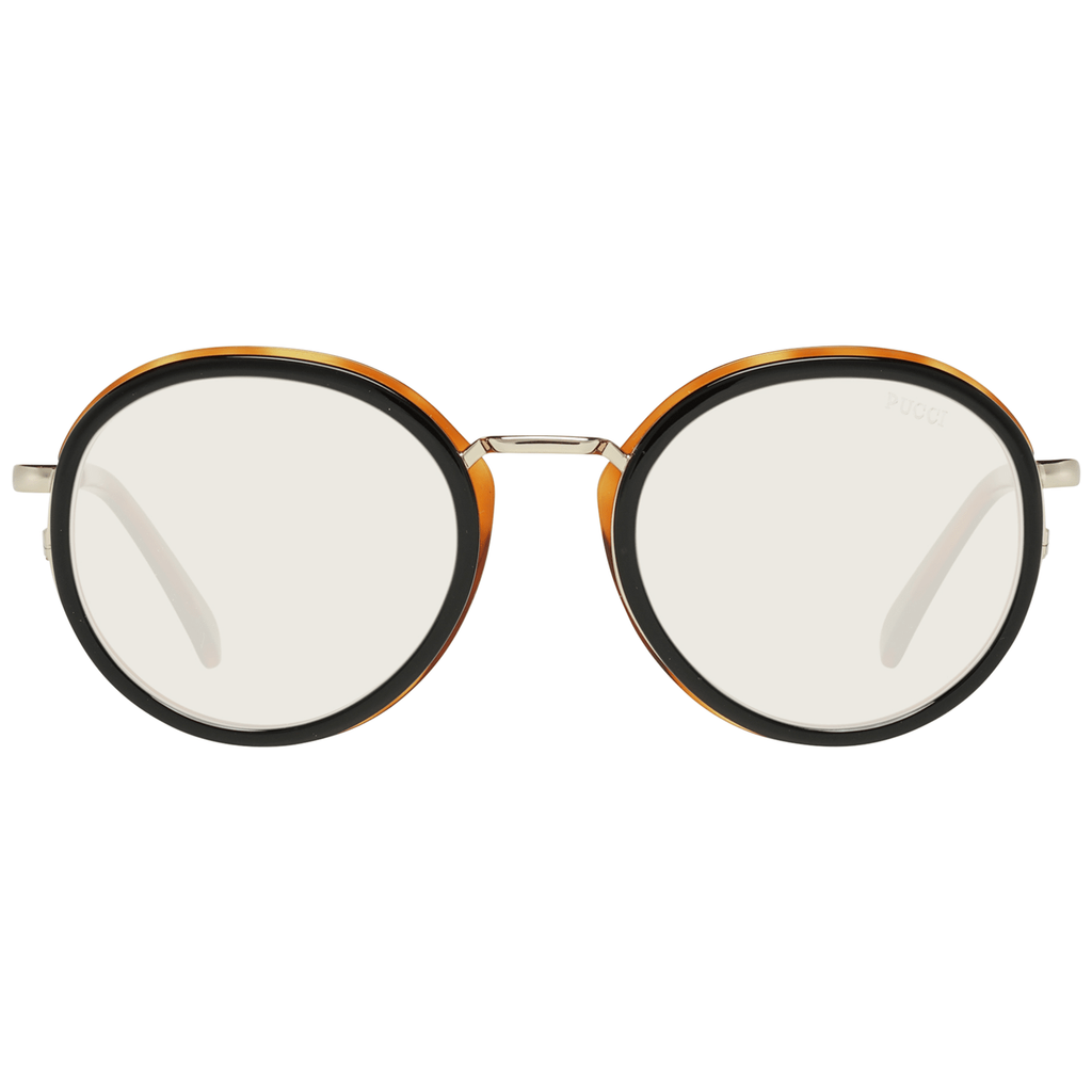 Emilio Pucci Black Metal & Plastic Sunglasses