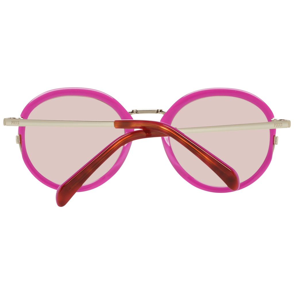 Emilio Pucci Brown Metal & Plastic Sunglasses
