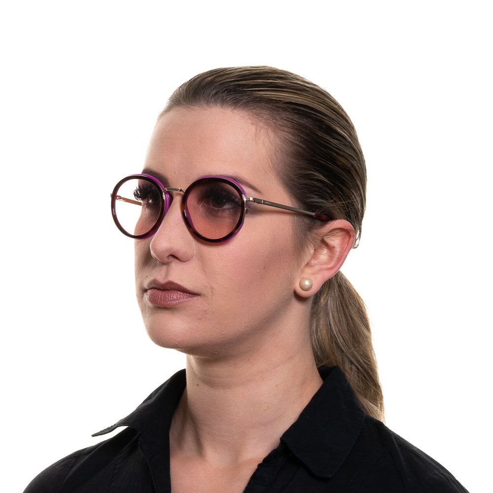 Emilio Pucci Brown Metal & Plastic Sunglasses