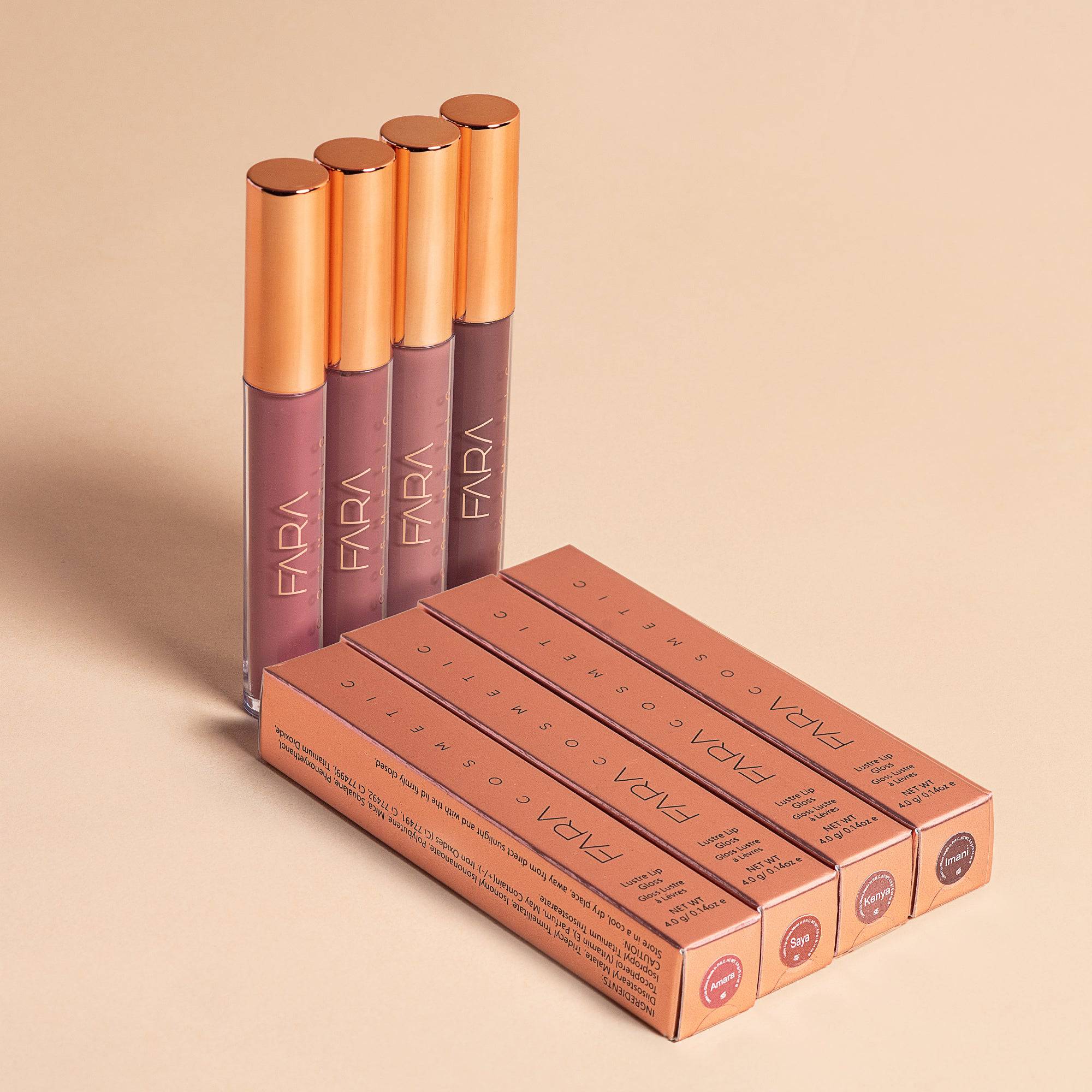 4-IN-1 NUDE LIP GLOSS BUNDLE. - FaraCosmetic