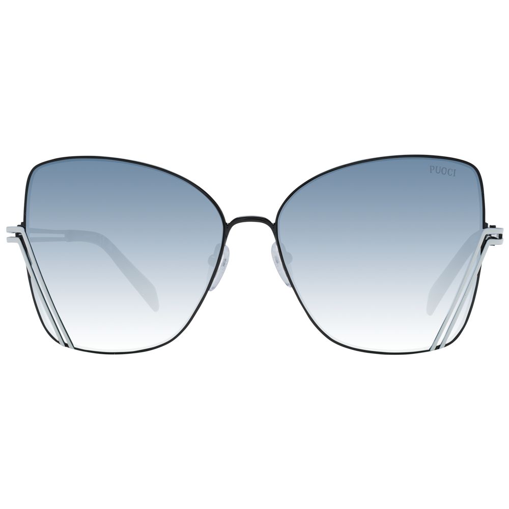 Emilio Pucci Black Metal Sunglasses
