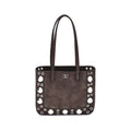 Valentino Garavani Brown Calf Leather Bos Taurus Shoulder Bag