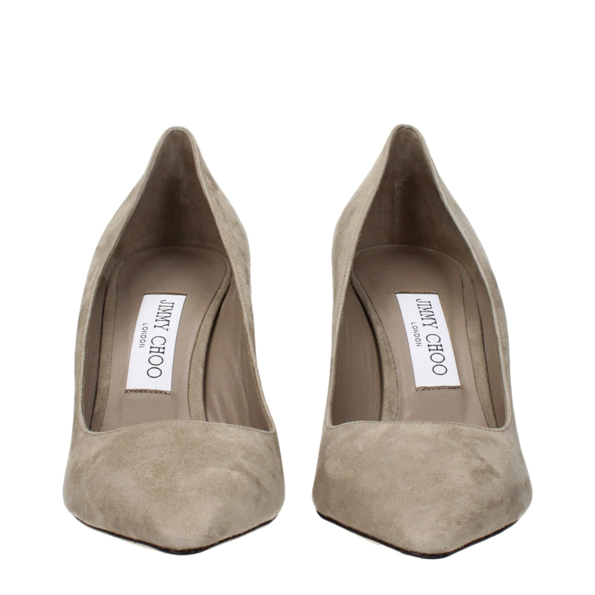 Jimmy Choo Gray Leather High Heel Pumps