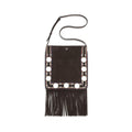 Valentino Garavani Brown Suede Leather Shoulder Bag