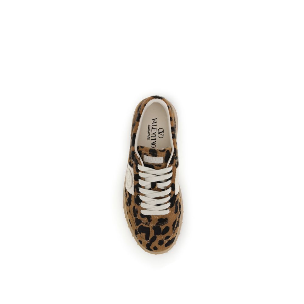 Valentino Garavani Multicolor Calf Leather Bos Taurus Low Top Sneakers