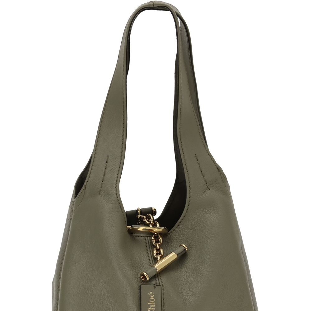 Chloé Bicolor Buffalo Leather Shoulder Bag
