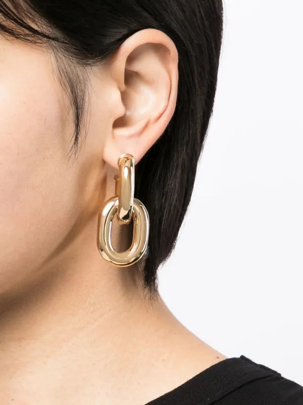 Rabanne Double XL Link Earrings