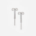 Self-Portrait Double Crystal Bow Earrings