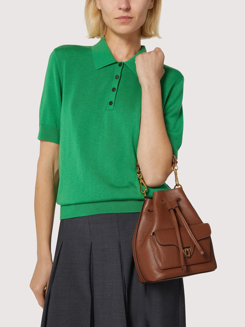 Coccinelle Black Leather Womens Bag