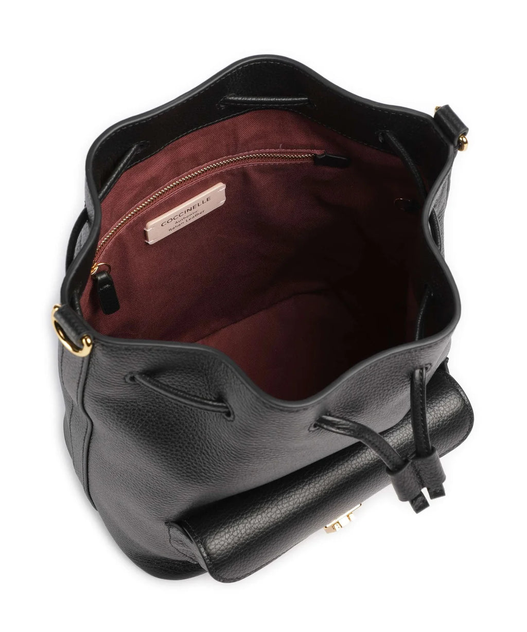 Coccinelle Black Leather Womens Bag
