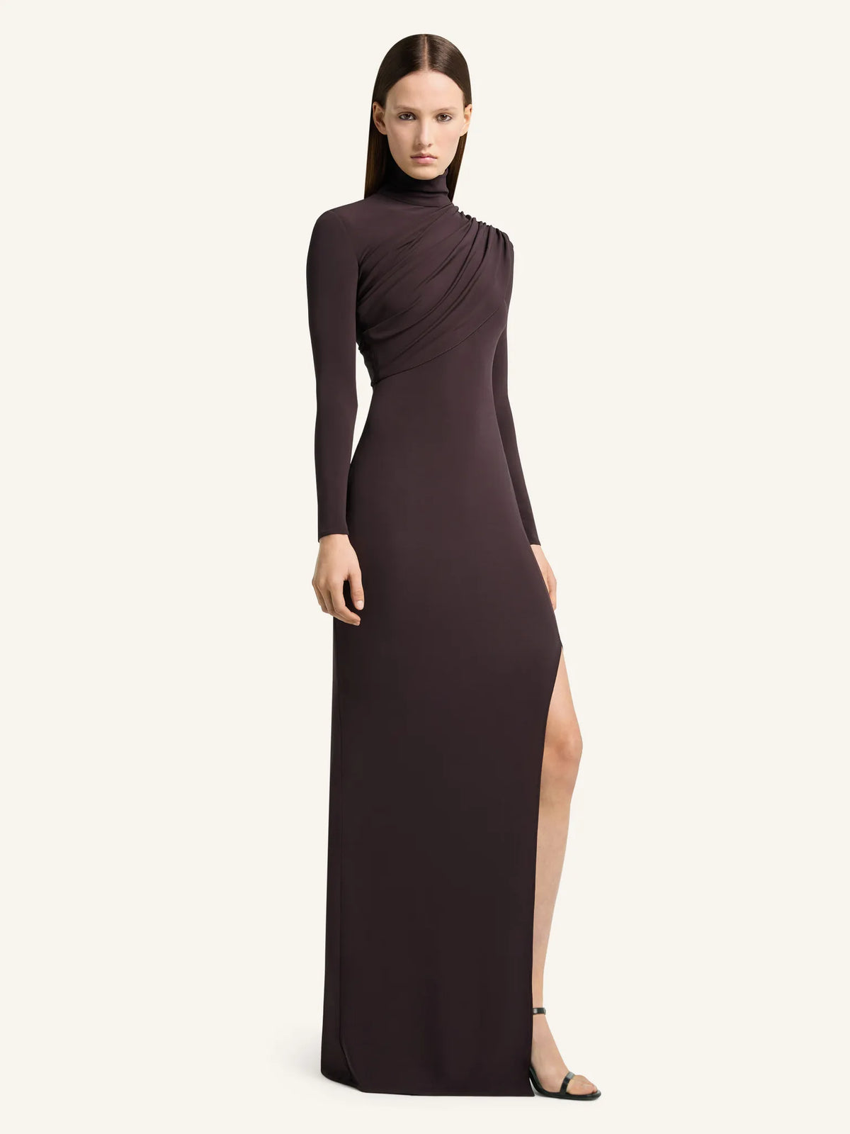 Courrèges Brown Viscose Casual Dress